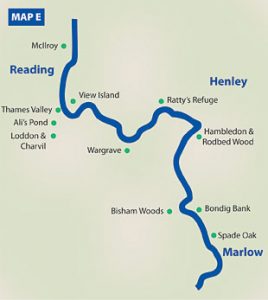 Map E: Reading to Marlow – Thames Wilderness